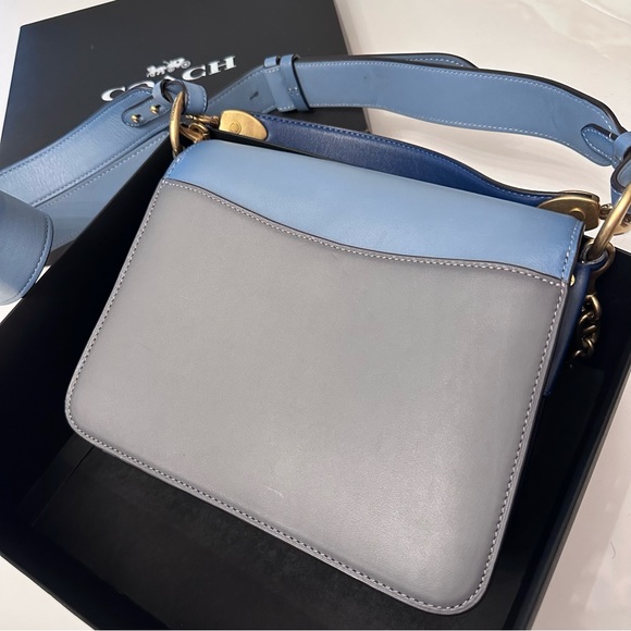 NWT Coach Beat Shoulder Bag Azure Colorblock in gift box with dust bag - Picture 4 of 11